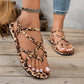 Retro-Leopardenmuster Damen-Sandalen für Strand & Stadt✨✨👡