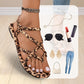 Retro-Leopardenmuster Damen-Sandalen für Strand & Stadt✨✨👡