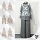 Elegantes Set aus Bluse und Hose mit Blumendruck und weitem Bein für Damen