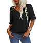 👕🔥 Unifarbenes Damen-T-Shirt mit V-Ausschnitt – 50% RABATT! Weich, atmungsaktiv & perfekt für Alltag, Büro & Freizeit 🌿