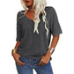 👕🔥 Unifarbenes Damen-T-Shirt mit V-Ausschnitt – 50% RABATT! Weich, atmungsaktiv & perfekt für Alltag, Büro & Freizeit 🌿