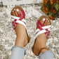 Damen-Sommersandalen mit verstellbarem Kreuzriemen