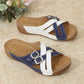 Damen-Sommersandalen mit verstellbarem Kreuzriemen