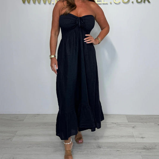 Trägerloses Maxikleid für Damen