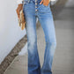 🔥🔥90ER VINTAGE-JEANS MIT KNOPFLEISTE UND AUSGEFRAGTER HOHER TAILLE