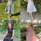 Lässiges, kurzes Midikleid für Damen im Sommer