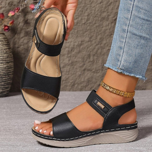 Bequeme Retro-Freizeitsandalen für Damen