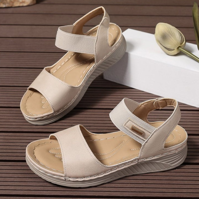 Bequeme Retro-Freizeitsandalen für Damen