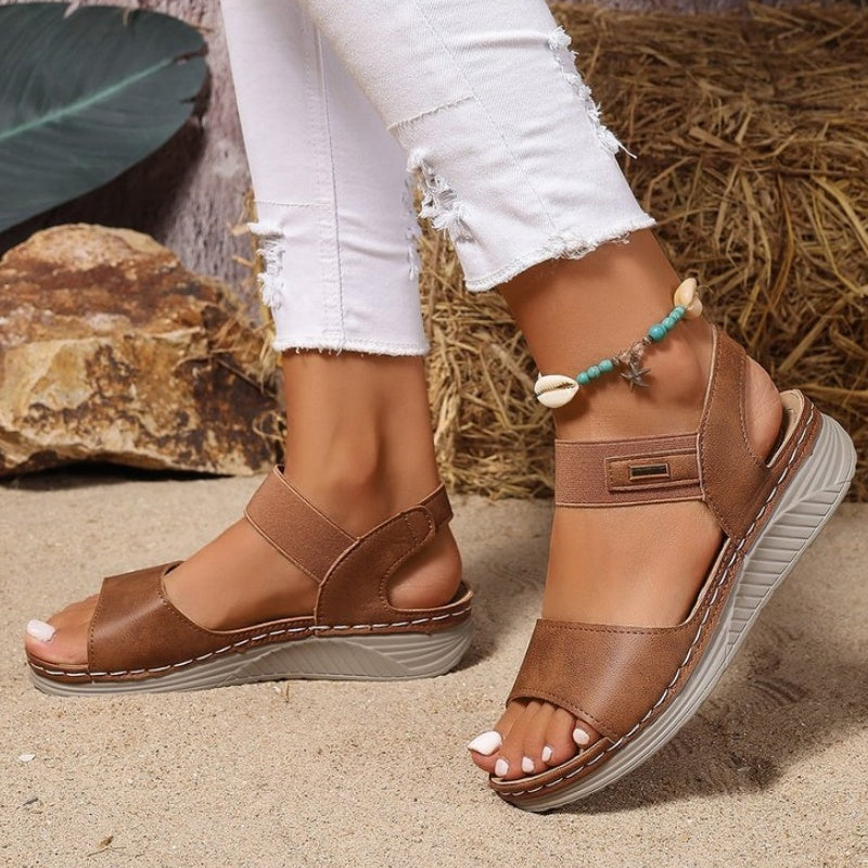 Bequeme Retro-Freizeitsandalen für Damen