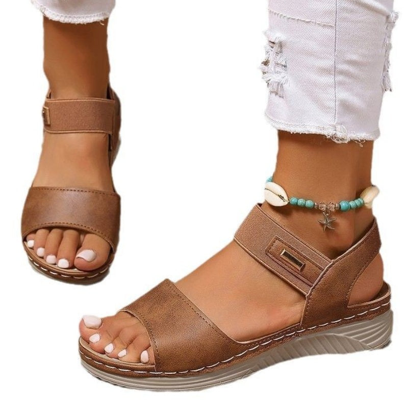 Bequeme Retro-Freizeitsandalen für Damen