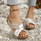 Damen-Sommersandalen mit verstellbarem Kreuzriemen
