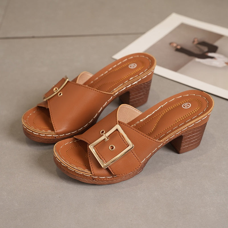 Elegante, bequeme, atmungsaktive, rutschfeste Keilsandalen für Damen