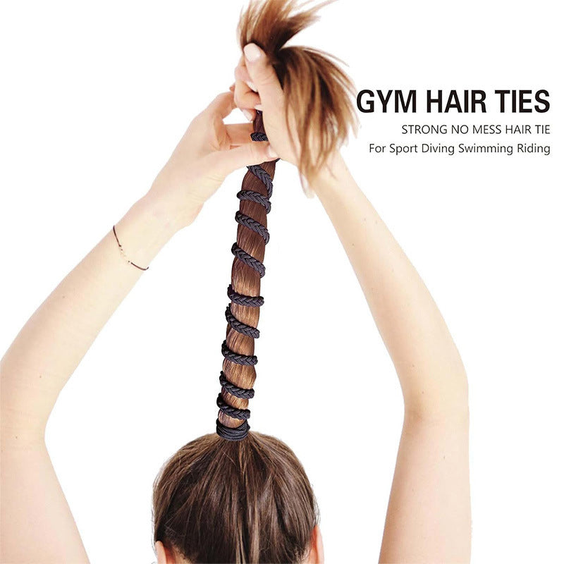 Sportliche elastische Haarbänder für Damen, Pferdeschwanz