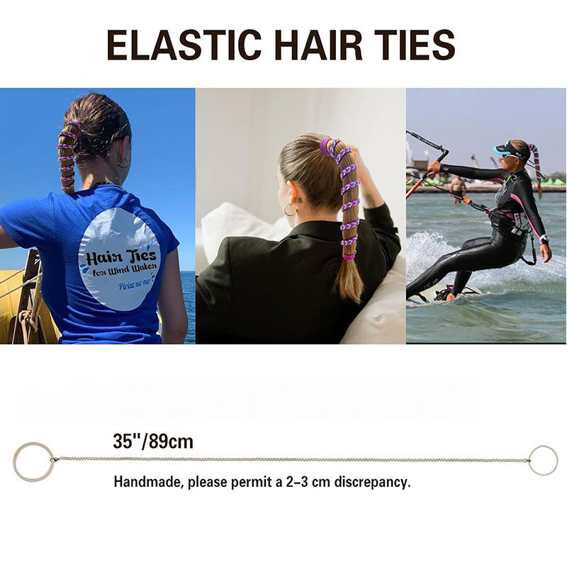 Sportliche elastische Haarbänder für Damen, Pferdeschwanz