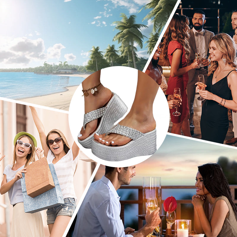 Flip-Flops mit dicker Sohle