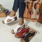 Damen Plateau-Sandalen mit Knöchelriemen