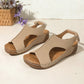 Damen Plateau-Sandalen mit Knöchelriemen