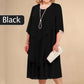🔥SOMMERANGEBOT - 50% RABATT🔥Midikleid im Lagen-Look in großen Größen