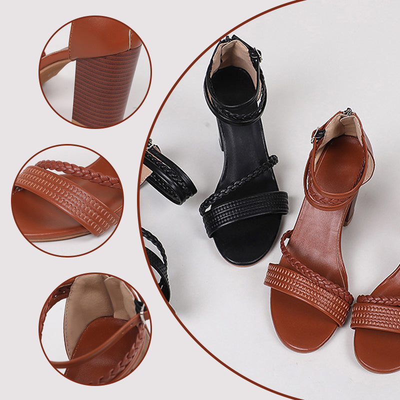 Damen-Sandalen mit hohem Absatz und lässigem Komfort für den Urlaub