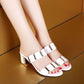 Modische Sandalen mit Blockabsatz für Damen