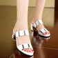 Modische Sandalen mit Blockabsatz für Damen
