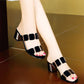 Modische Sandalen mit Blockabsatz für Damen
