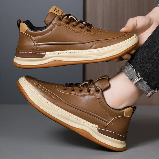 Lässige, bequeme Herren-Turnschuhe aus Leder