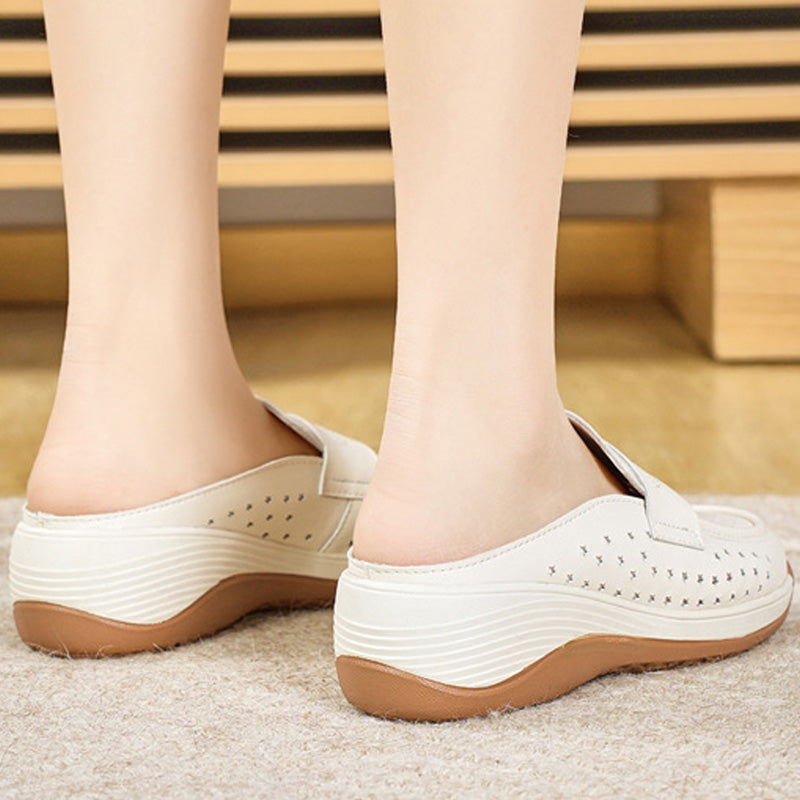 Bequeme, atmungsaktive Loafer aus PU-Leder für Damen