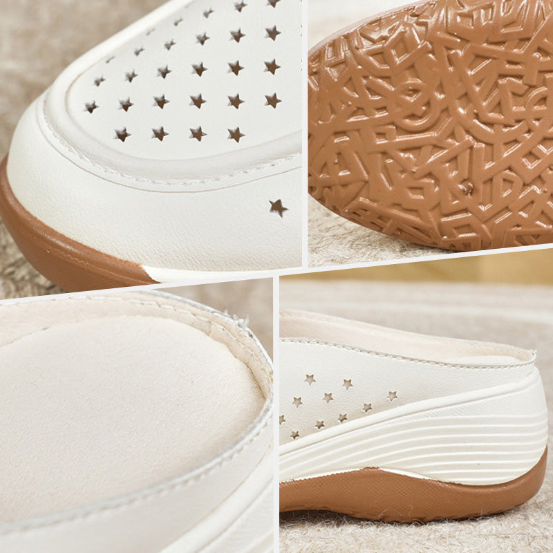 Bequeme, atmungsaktive Loafer aus PU-Leder für Damen
