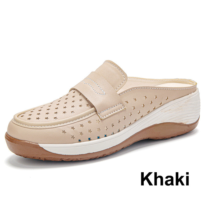 Bequeme, atmungsaktive Loafer aus PU-Leder für Damen