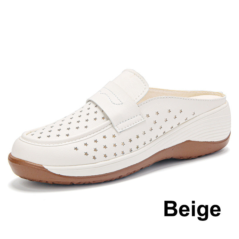 Bequeme, atmungsaktive Loafer aus PU-Leder für Damen