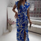 🌸💕Sleeveless Printed Slit Dress