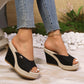 Damen-Sandalen mit Fischmaul und hohem Absatz
