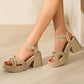 💥Schneller Verkauf✨Damen-Sandalen mit offener Spitze und hohem Blockabsatz