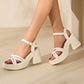 💥Schneller Verkauf✨Damen-Sandalen mit offener Spitze und hohem Blockabsatz