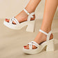 💥Schneller Verkauf✨Damen-Sandalen mit offener Spitze und hohem Blockabsatz