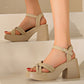 💥Schneller Verkauf✨Damen-Sandalen mit offener Spitze und hohem Blockabsatz