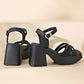 💥Schneller Verkauf✨Damen-Sandalen mit offener Spitze und hohem Blockabsatz