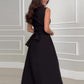 ⏳Zeitlich begrenztes Angebot💖Ärmelloses Damenhemd-Maxikleid mit Taillenkrawatte