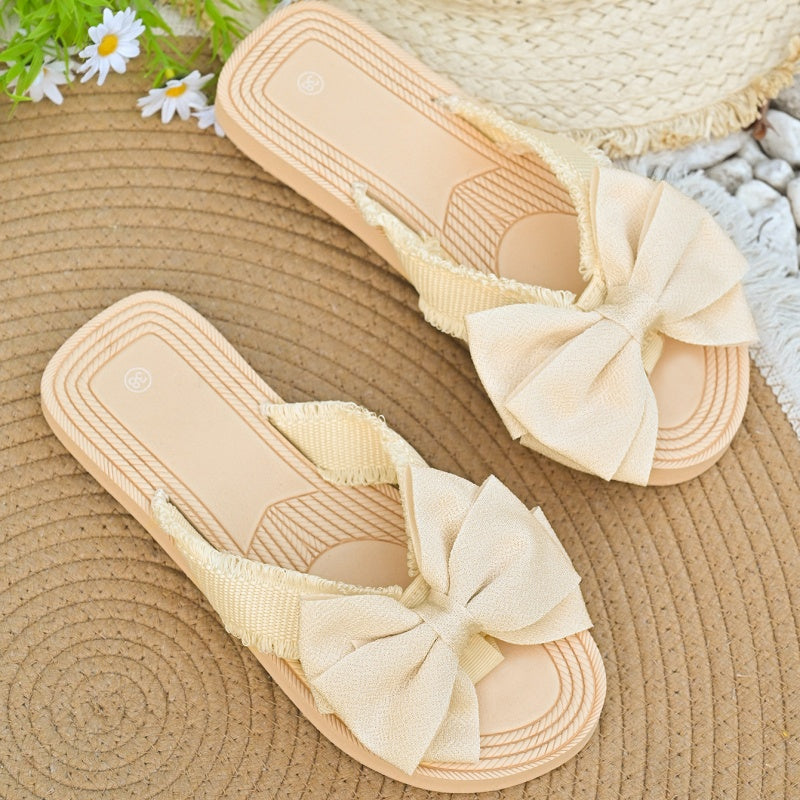 ✨ Bequeme, stylische Flip-Flops für Damen mit Schleifenverzierung