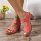 👡Damen-Sandalen mit offener Zehenpartie, Metallschnalle und klobigem Absatz👡