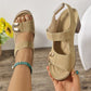 👡Damen-Sandalen mit offener Zehenpartie, Metallschnalle und klobigem Absatz👡
