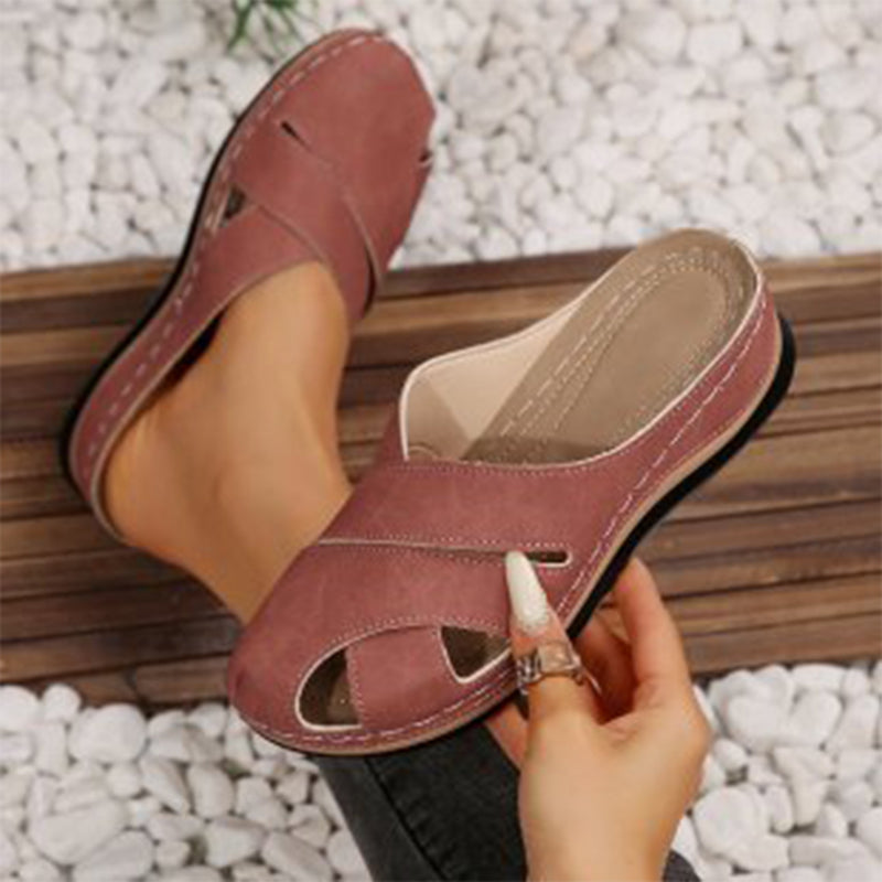 👡Lässige Damensandalen mit geschlossener Spitze👡