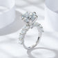 💍Geschenk für Sie | 5 Karat Mondlicht Sterling Silber Moissanit Ring