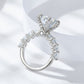 💍Geschenk für Sie | 5 Karat Mondlicht Sterling Silber Moissanit Ring