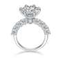 💍Geschenk für Sie | 5 Karat Mondlicht Sterling Silber Moissanit Ring