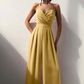 Einfarbiger, taillenverschlankender, gerader Jumpsuit mit Camisole für Damen
