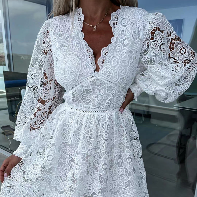 Sexy Cutout-Spitzenkleider für Damen