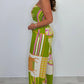 🌸Modischer, lässiger, trägerloser Jumpsuit mit Print🌈