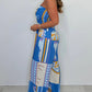 🌸Modischer, lässiger, trägerloser Jumpsuit mit Print🌈